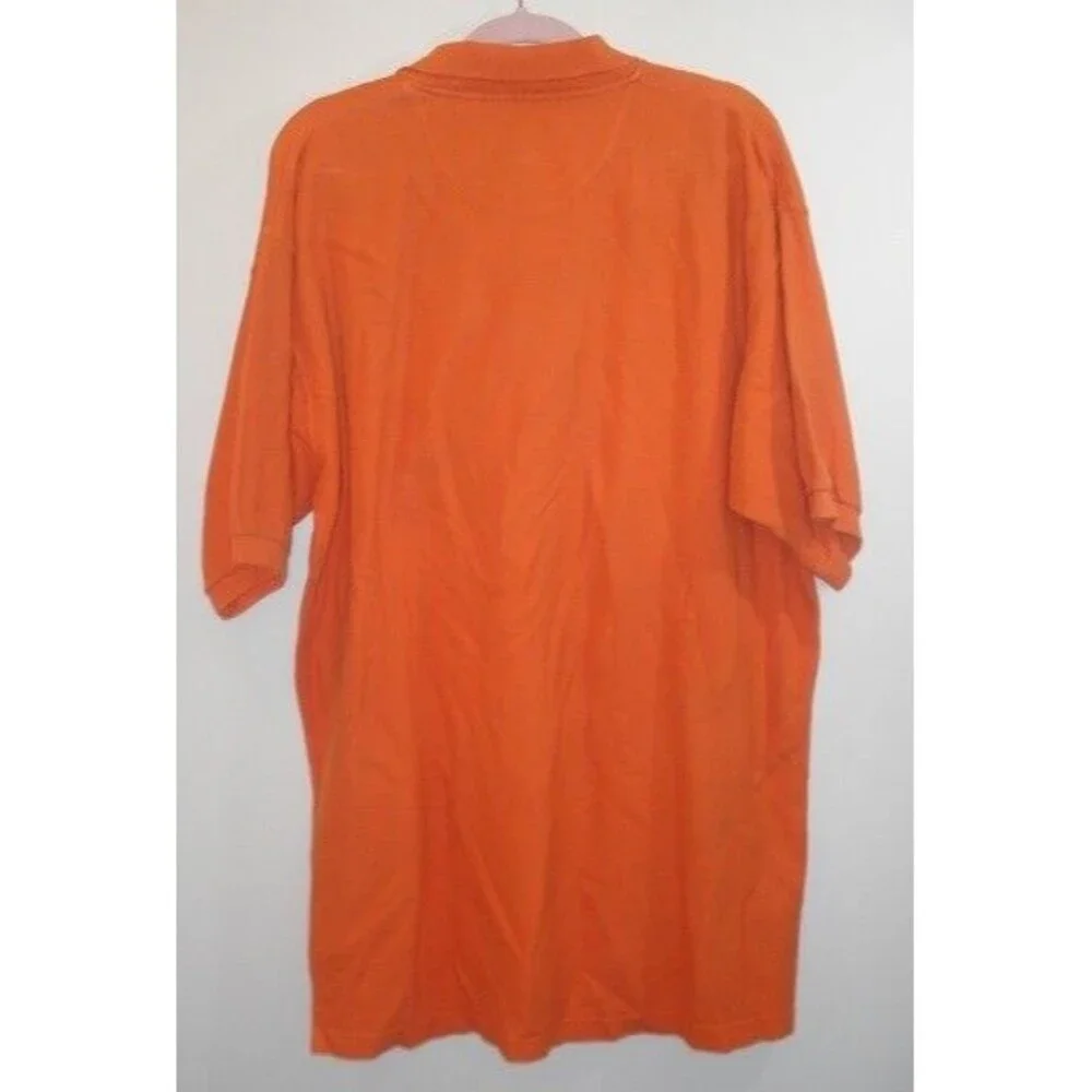 Chaps Ralph Lauren Polo Golf Shirt Vintage Orange Pullover Mens Size XL